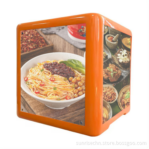 LED Lighted FRP Plastic Motorcycle Food Delivery Boxes for Sale